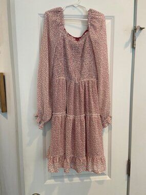 Hayden Girls Long sleeve size L (11-12 year old) pink floral dress